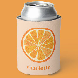 Citrus Oranje Fun, gepersonaliseerd Blikjeskoeler