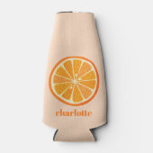 Citrus Oranje Fun, gepersonaliseerd Flesjeskoeler (Voorkant)