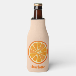 Citrus Oranje Fun, gepersonaliseerd Flesjeskoeler