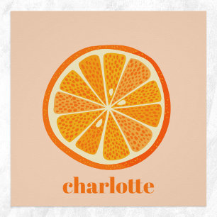 Citrus Oranje Fun, gepersonaliseerd Perfect Poster