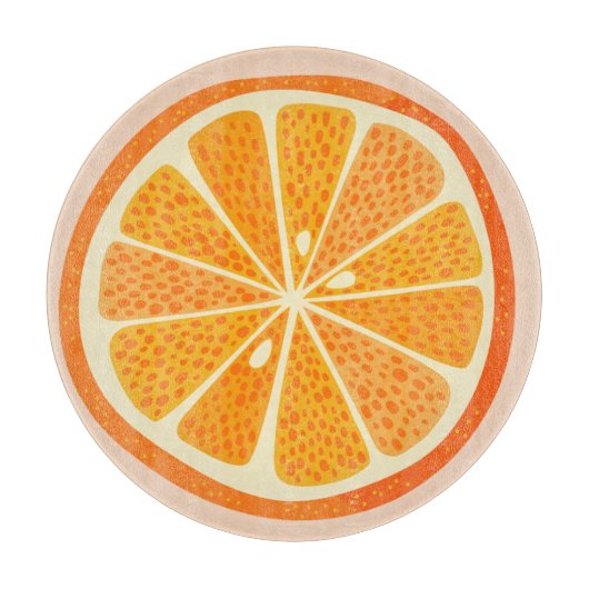 Citrus Oranje Fun Snijplank (Voorkant)