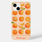 Citrus Oranje - Gepersonaliseerd Case-Mate iPhone Case (Achterkant)