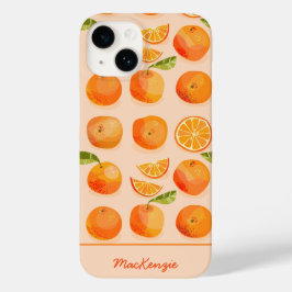 Citrus Oranje - Gepersonaliseerd Case-Mate iPhone 14 Hoesje