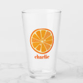 Citrus Oranje - Gepersonaliseerd Glas (Voorkant)