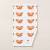 Citrus Oranje Grapefruit Slice Art Bad Handdoek (Handdoek)