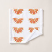 Citrus Oranje Grapefruit Slice Art Bad Handdoek (Wasdoekje)