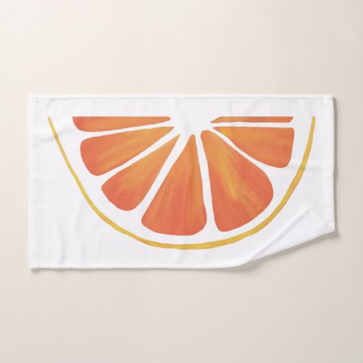 Citrus Oranje Grapefruit Slice Art Handdoek (Handdoek)