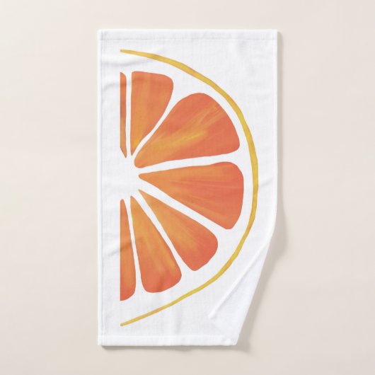 Citrus Oranje Grapefruit Slice Art Handdoek (Handdoek)