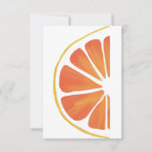 Citrus Oranje Grapefruit Slice Art Kaart (Voorkant)
