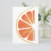 Citrus Oranje Grapefruit Slice Art Kaart (Staand voorkant)