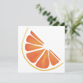 Citrus Oranje Grapefruit Slice Art Kaart (Staand voorkant)