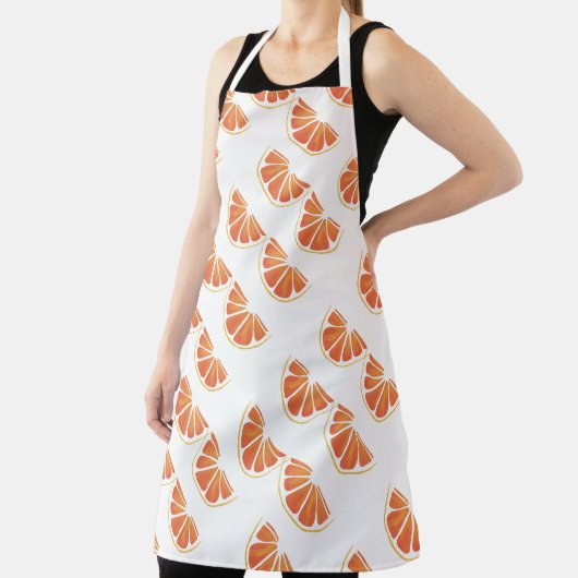 Citrus Oranje Grapefruit Slice Art Schort (Insitu)