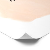 Citrus Oranje Greenery Cutie Baby shower Welkom Poster (Hoek)