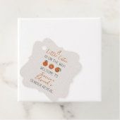 Citrus Oranje Kleine Cutie Geslacht Onthullen Part Bedankjes Labels (In situ)