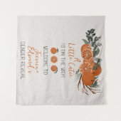 Citrus Oranje Kleine Cutie Geslacht Onthullen Part Wandkleed (Voorkant (horizontaal))