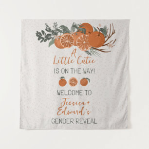 Citrus Oranje Kleine Cutie Geslacht Onthullen Part Wandkleed