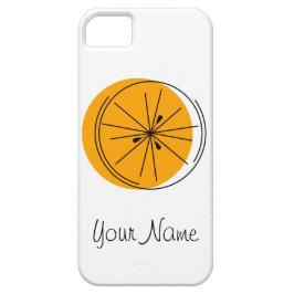 Citrus Oranje "Name" iPhone case