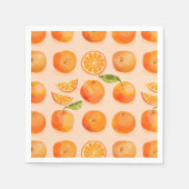Citrus Oranje papieren servet (Voorkant)