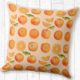 Citrus Oranje Pattern Kussen