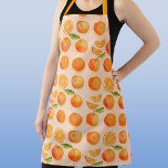 Citrus Oranje Pattern Schort<br><div class="desc">Zingy en heerlijk oranje citrusvruchtpatroon op een zwarte roze achtergrond. Ideaal voor foodies en iedereen die graag koken. Oorspronkelijke kunst door Nic Squirrell</div>