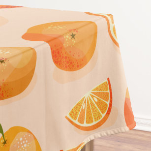 Citrus Oranje Pattern Tafelkleed