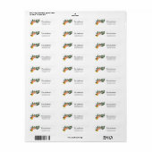 Citrus Oranje Return Address Label (Full Sheet)
