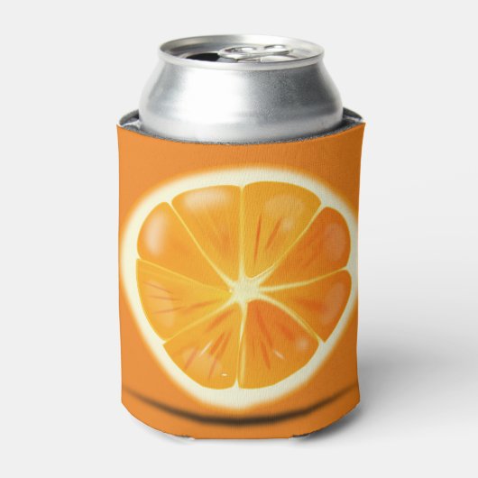 Citrus Oranje Slice Blikjeskoeler (Blikje Voorkant)