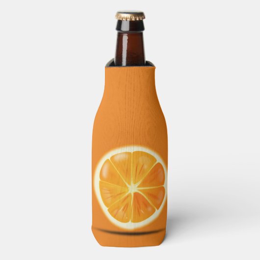 Citrus Oranje Slice Flesjeskoeler (Fles Voorkant)