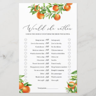 Citrus Oranje Summer Fruits Zou ze Rather game wil