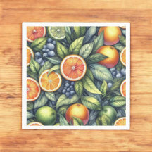 Citrus Oranje verse citroen & geel groene zomer