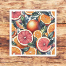 Citrus Oranje verse citroen & geel groene zomer