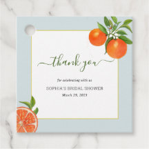 Citrus Oranje Vrijgezellenfeest Hartelijk dank