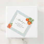 Citrus Oranje Vrijgezellenfeest Hartelijk dank Bedankjes Labels (In situ)