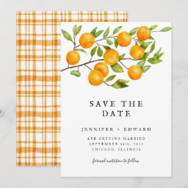 Citrus Oranje Wedding Save The Date