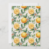 Citrus Orchard Baby Shower Kaart (Achterkant)