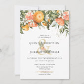 Citrus Orchard | Boho Botanical Wedding Invitation Kaart (Voorkant)