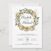 Citrus Orchard | Boho Botanical Wedding Invitation Kaart (Voorkant)