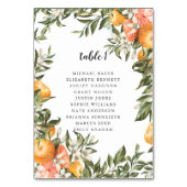 Citrus Orchard Boho Botanische Tafel Zitplaatsen K Kaart (Achterkant)