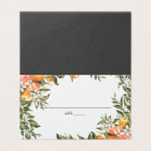 Citrus Orchard Boho Greenery Wedding Place Card Visitekaartje (Buitenkant ongevouwen)
