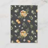 Citrus Orchard | Boho Song Request Enclosure Card Visitekaartje (Achterkant)