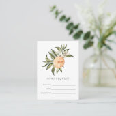 Citrus Orchard | Boho Song Request Enclosure Card Visitekaartje (Staand voorkant)