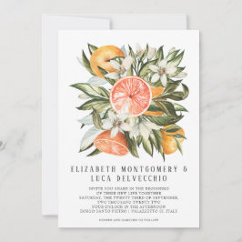 Citrus Orchard | Botanische bruiloft in Boho Kaart
