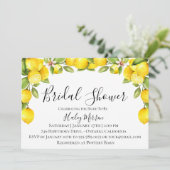 Citrus Orchard bruids douche uitnodiging (Staand voorkant)