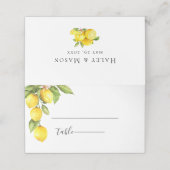 Citrus Orchard bruiloft Plaatskaartje (Buitenkant ongevouwen)