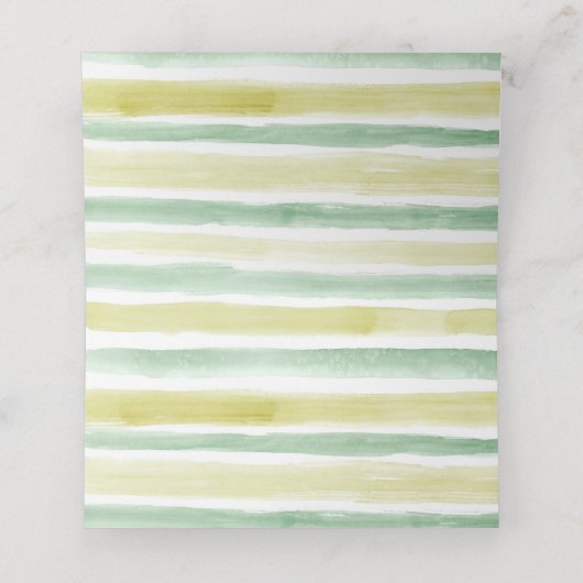 Citrus Orchard bruiloft Plaatskaartje (Binnenkant ongevouwen)