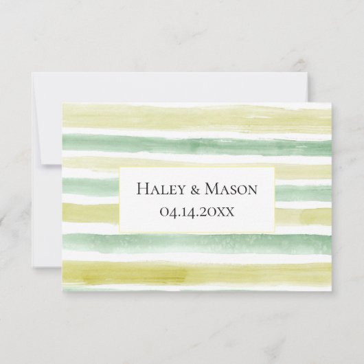 Citrus Orchard Bruiloft RSVP Kaart (Achterkant)