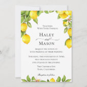 Citrus Orchard bruiloft uitnodiging (Voorkant)