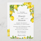 Citrus Orchard bruiloft uitnodiging (Voorkant / Achterkant)