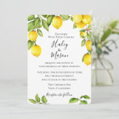 Citrus Orchard bruiloft uitnodiging (Staand voorkant)