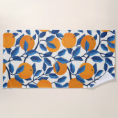 Citrus Orchard Oranje wijnstokken Strandlaken (Voorkant)